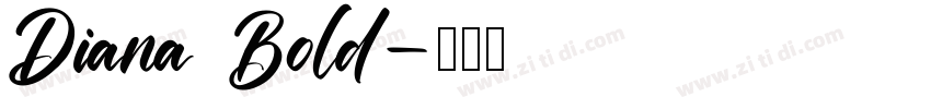 Diana Bold字体转换